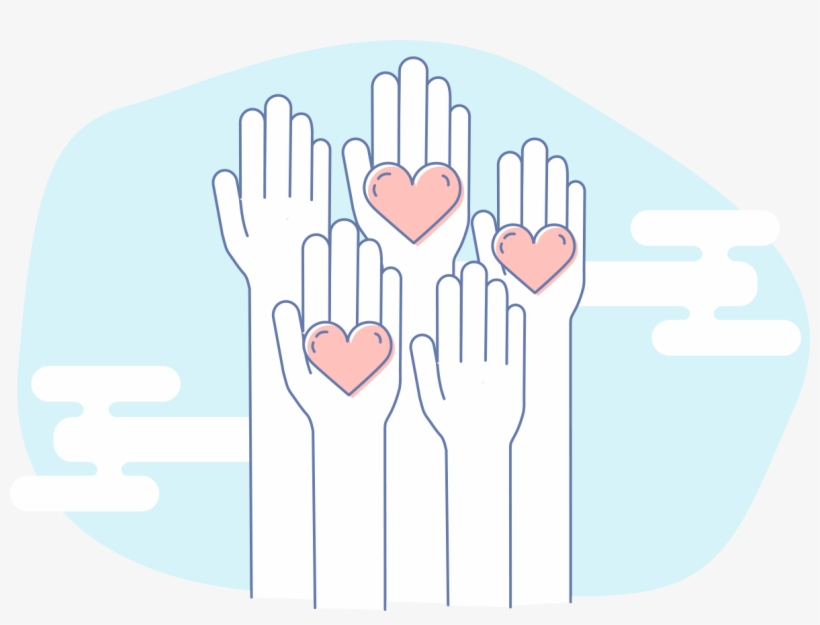 Jukebox Hands And Hearts - Charity, transparent png download