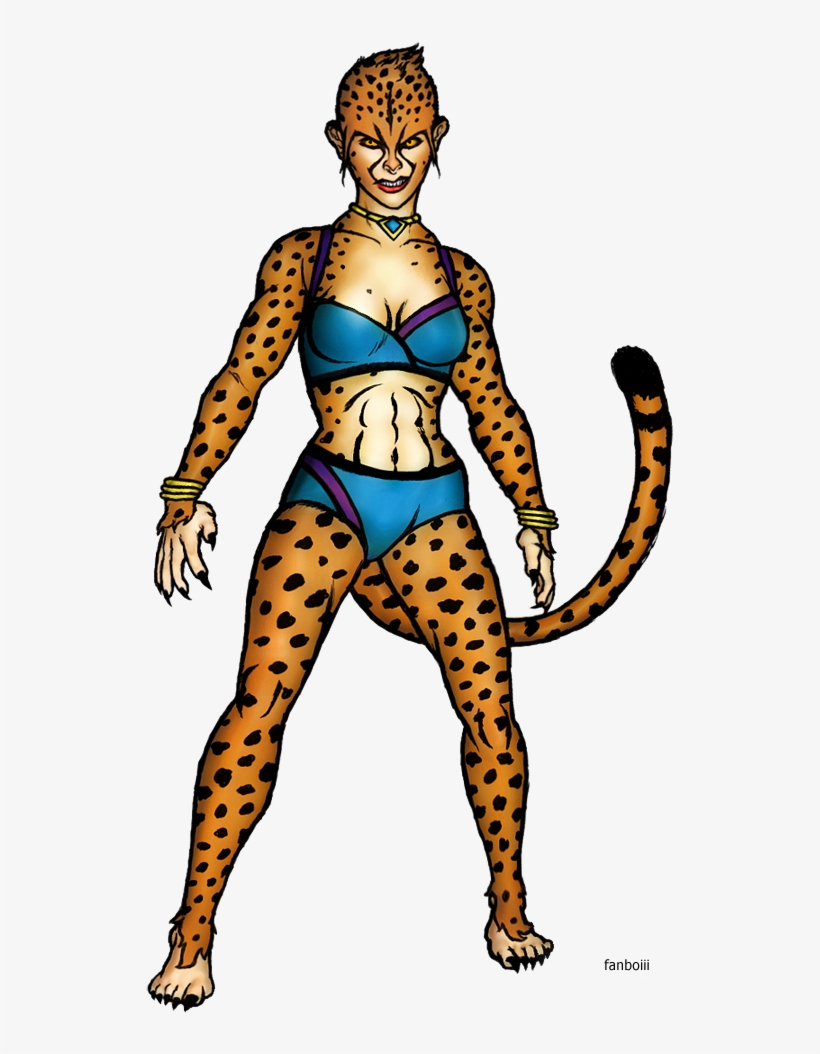 Cheetah Dc Png Jpg Free Stock - Dc Comics Cheetah Design, transparent png download
