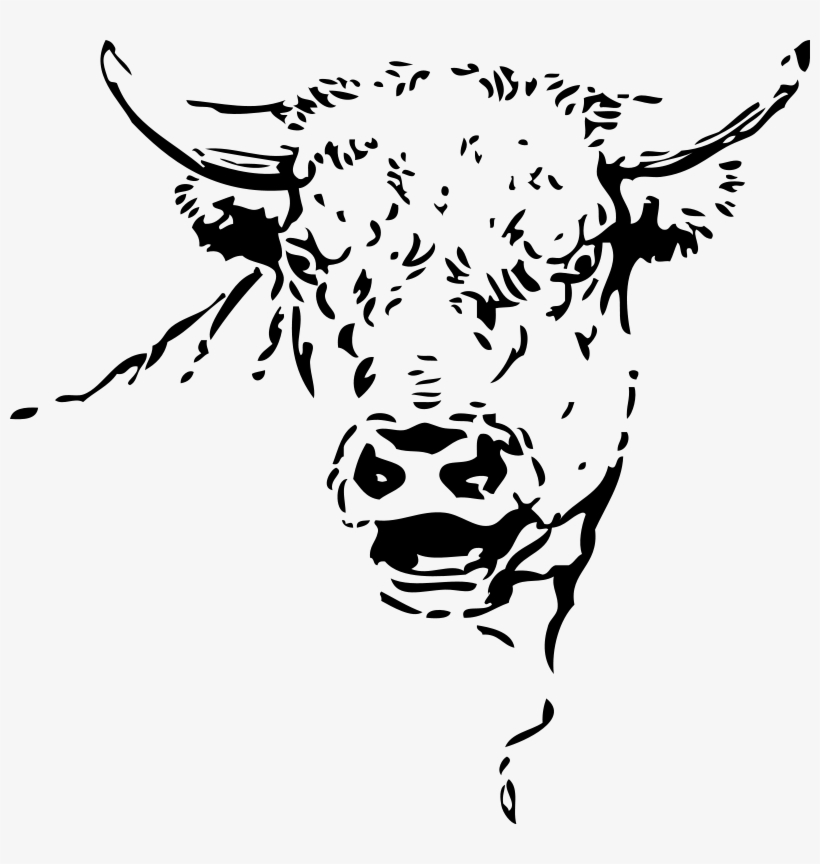 Bull Head 001 - Bull Riding Rectangle Sticker, transparent png download