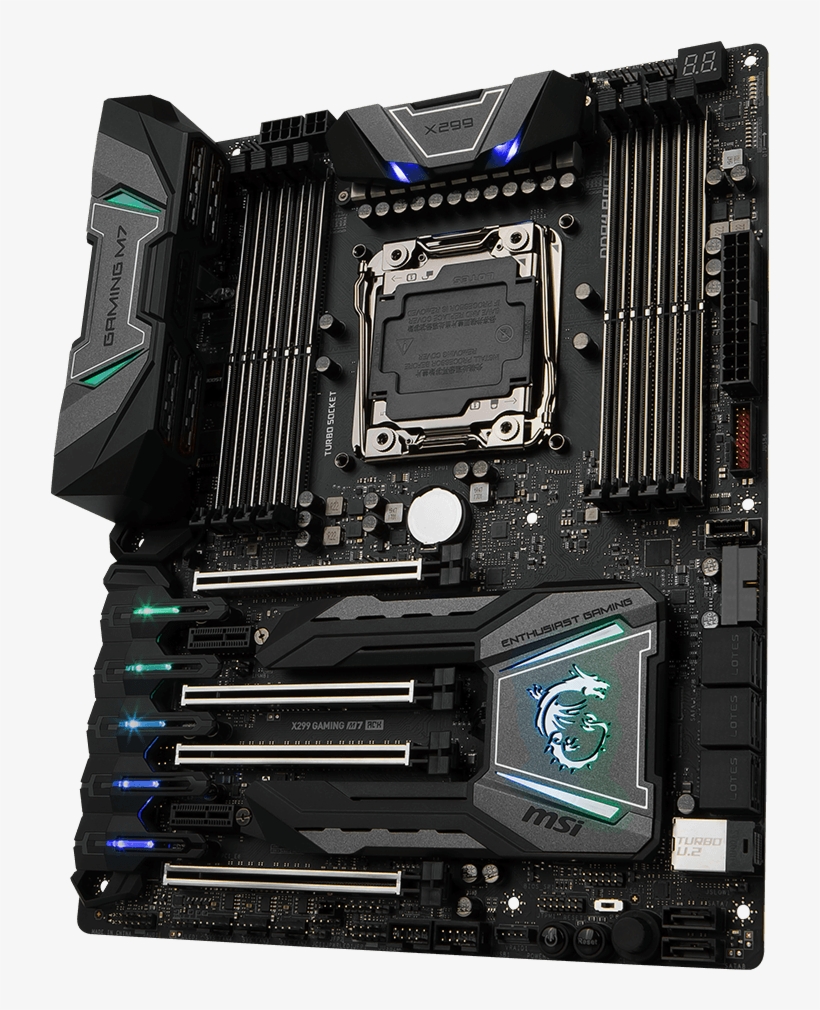 With A Unique Look And Feel, Packed With More Exclusive - Msi X299 Gaming M7 Ack S2066, transparent png download