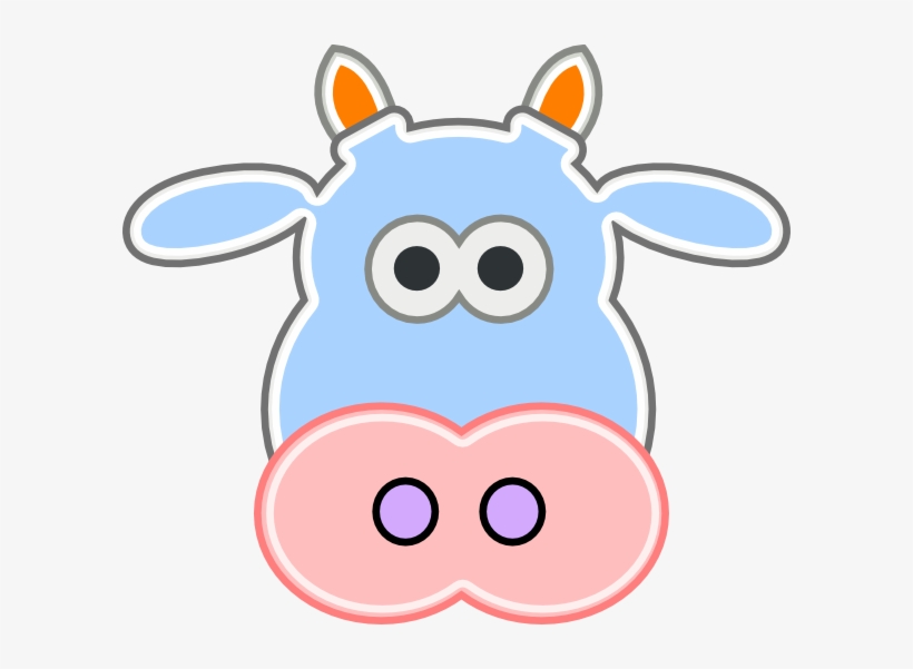 Cow Head Cut Out, transparent png download