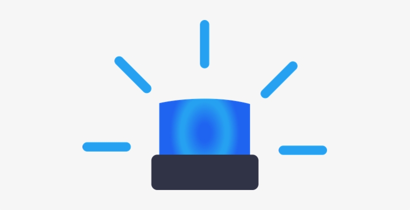 Blue Light Alarm Siren Rescue Fire Emergen - Sirena De Ambulancia Png, transparent png download