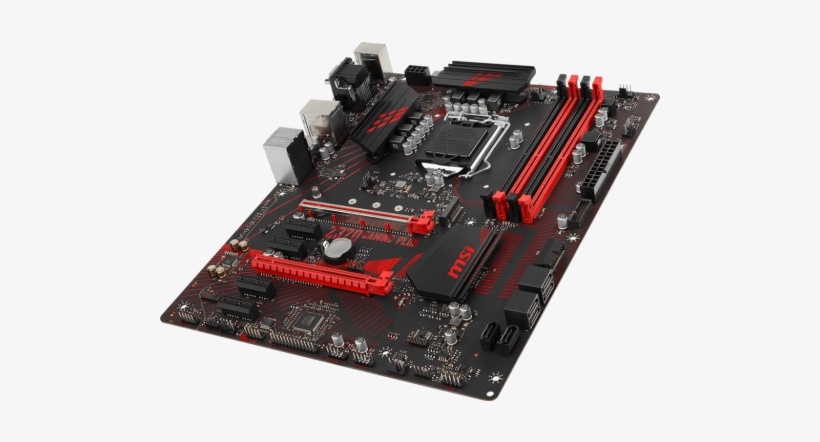 Msi Z370 Gaming Plus Motherboard Atx Lga1151 Socket6-500x500 - Msi Z370 Gaming Plus - Motherboard - Atx - Lga1151, transparent png download