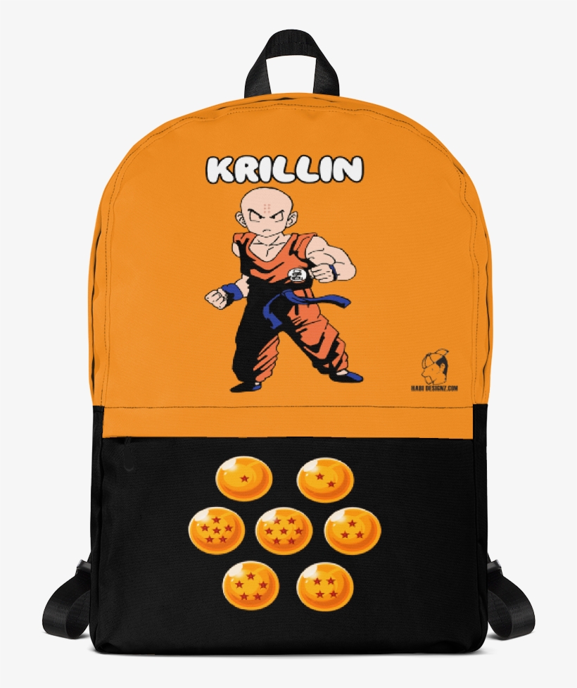 Krillin With Dragon Balls - Backpack, transparent png download