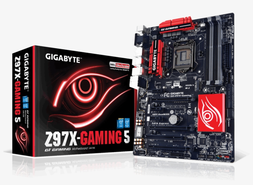 The Z97x Gaming 5 Board Manufactured By Msi - Gigabyte Ga-z97x-gaming 5 Atx Motherboard, transparent png download