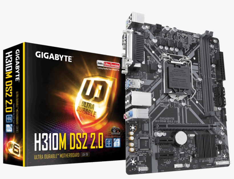 H310m Ds2 - Gigabyte Z370 Hd3 (rev 1.0), transparent png download