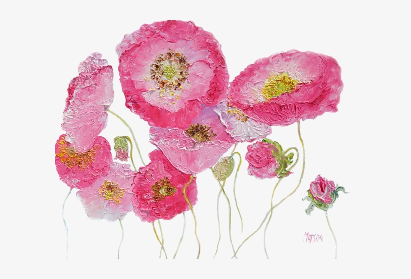 Go To Image - Poppy Painting On White Background, transparent png download