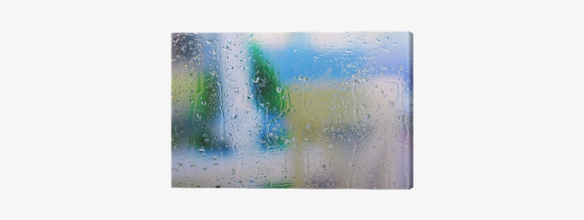 Glass With Natural Water Drops Canvas Print • Pixers® - Drop, transparent png download