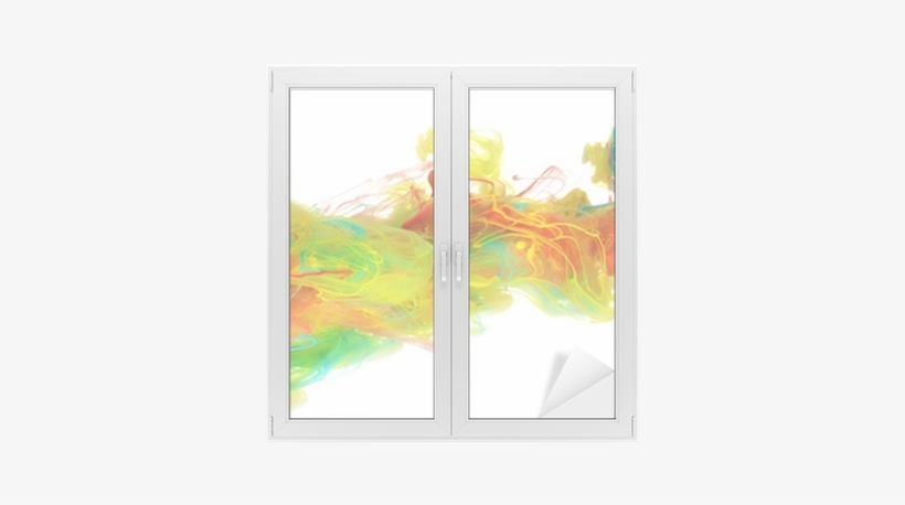 Colorful Ink In Water Window & Glass Sticker • Pixers® - Modern Art, transparent png download