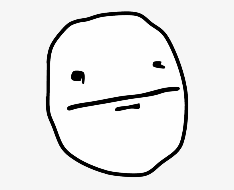 Download And Use - Poker Face Png, transparent png download