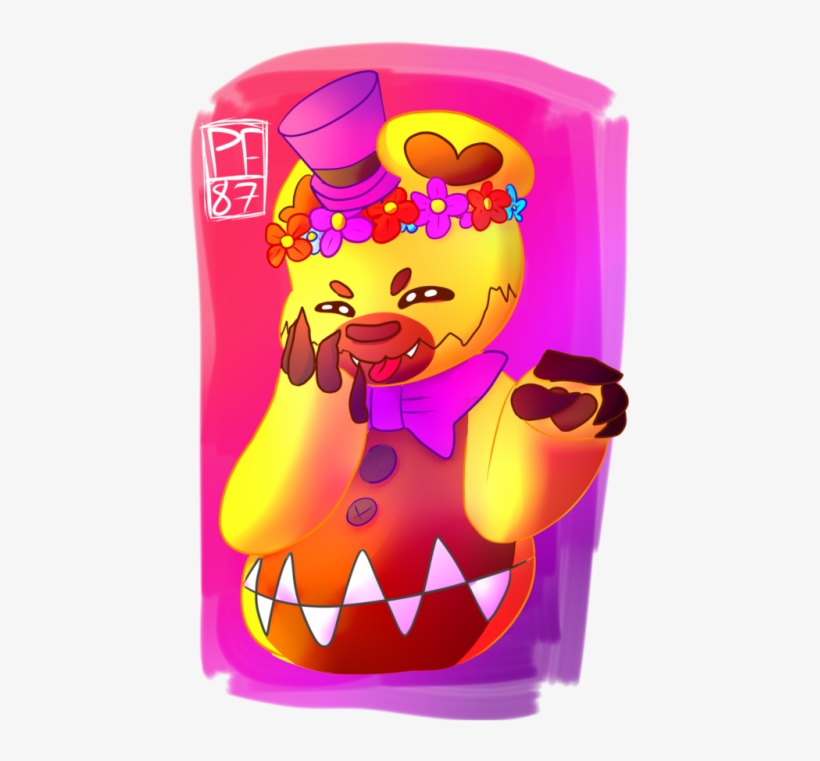 A Cute Nightmare Fredbear - Nightmare Fredbear Cute, transparent png download