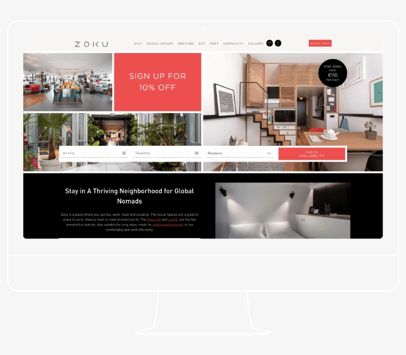 Hotel Website Design Awards Hotel Website Design Agency - Web Design Hotel Awards, transparent png download