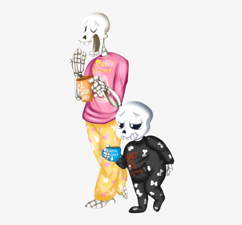 Sans And Papyrus - Illustration, transparent png download