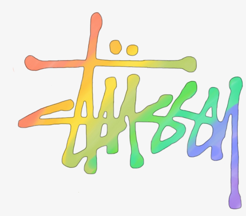Stussy Stussy ロゴ Rainbow レインボー 虹 Freetoedit - Stussy Snapback Hat - Embroidery, transparent png download
