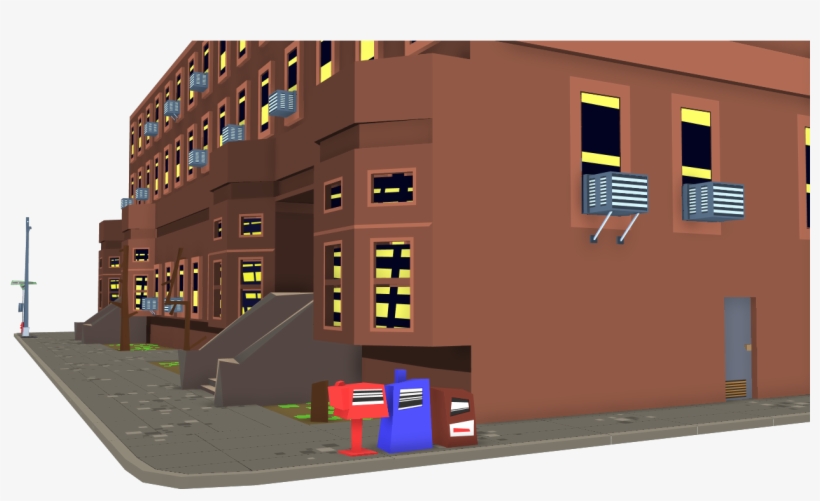 A Little Diorama Of A Building I Made - House, transparent png download