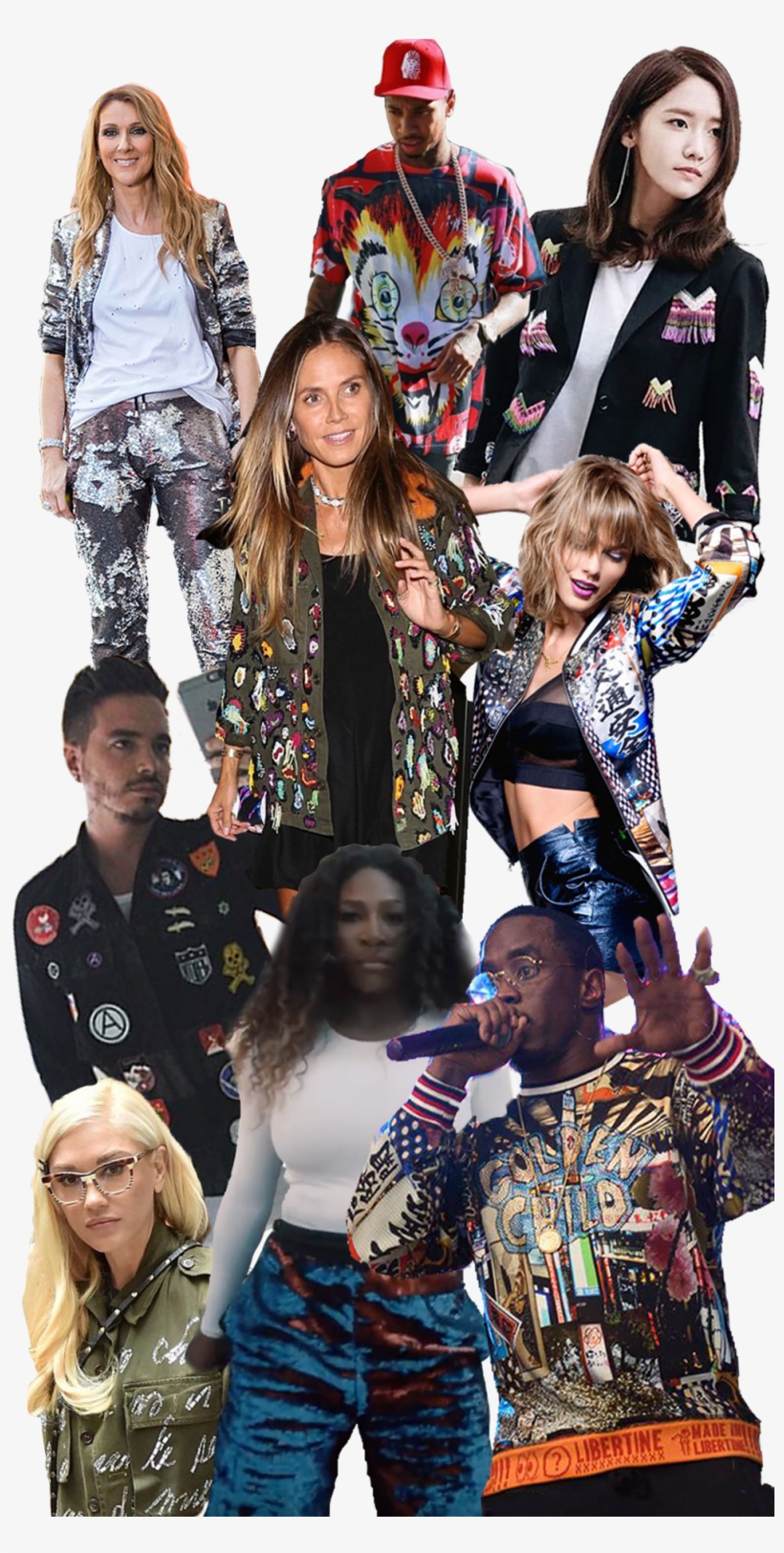 Puff Daddy, Serena Williams, Gwen Stefani, Tyga, Taylor - Girls' Generation, transparent png download