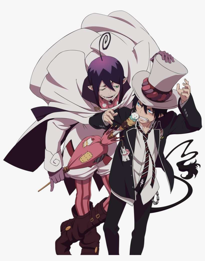 Blue Exorcist Mephisto - Blue Exorcist Rin And Mephisto, transparent png download