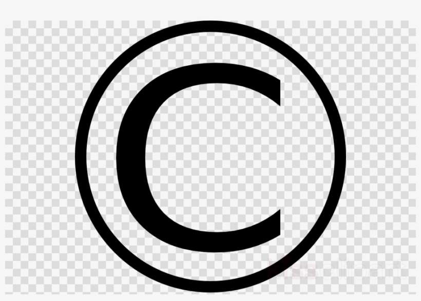 Copyright Clipart Copyright Symbol Clip Art - Dog Foot Clipart Png Black And White, transparent png download