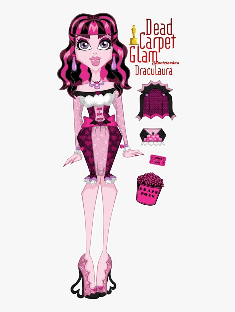 Monster High Images Dead Carpet Glam Draculaura Wallpaper - Carpet, transparent png download