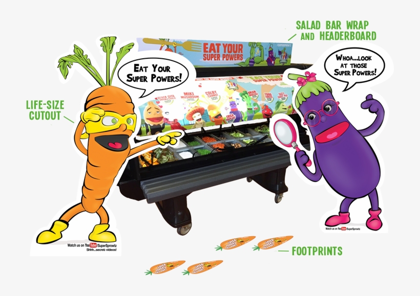 Salad - Cartoon Salad Bar, transparent png download