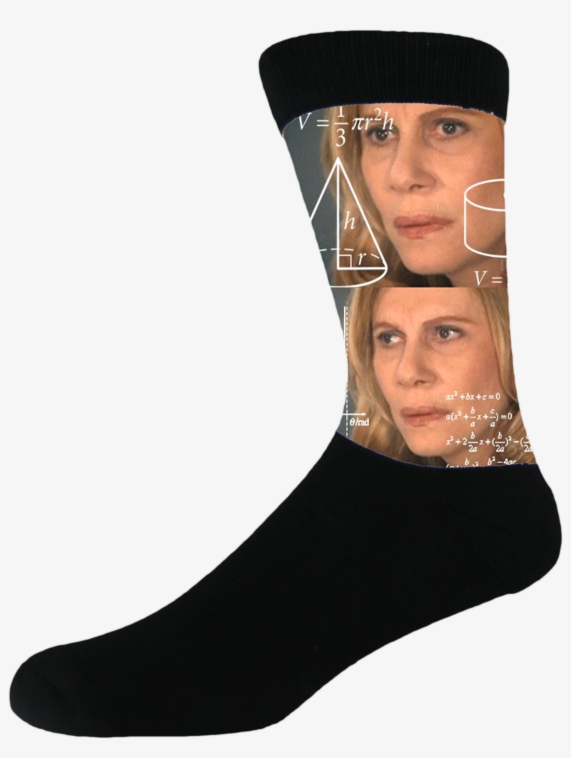 Confused Brazlian Math Lady - Sock, transparent png download