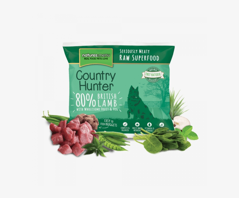 natures menu country hunter raw nuggets