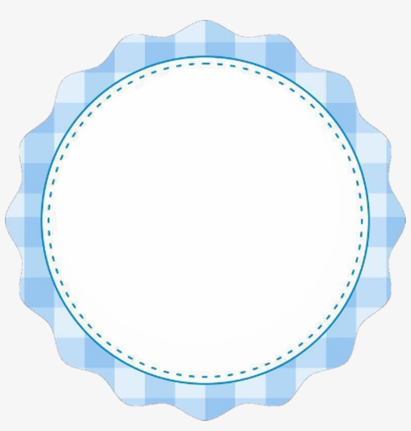 Plaid Circle Round Cute Tag Label Scrapbooking Scraps - Scrapbooking, transparent png download