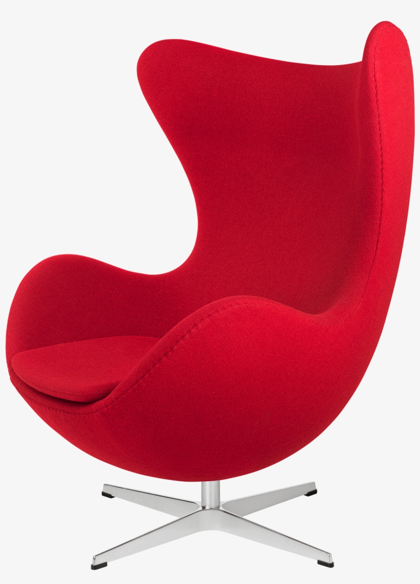 Egg Chair Red Fabric - Herman Miller Egg Chair, transparent png download
