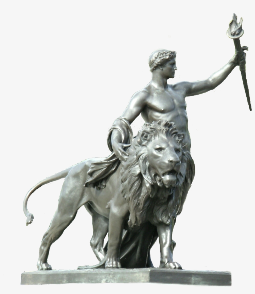 London Buckinghampalace Royal Lion Man Statue Magica - London, transparent png download