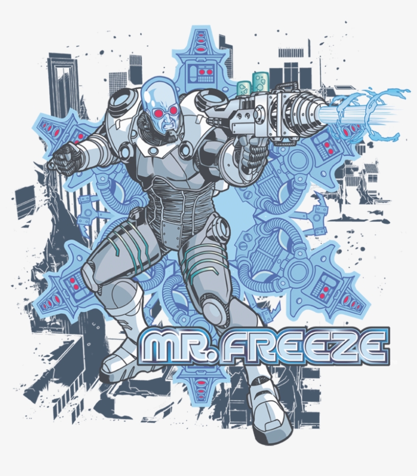 Batman Mr Freeze Pullover Hoodie - Hot Wheels Mr. Freeze Dc Comics, transparent png download