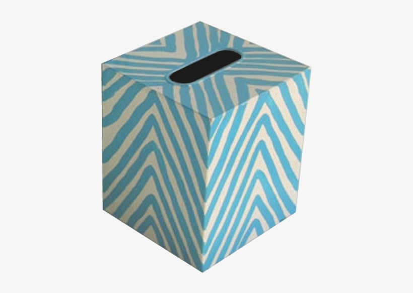 Kbzet - Worldsaway Zebra Tissue Box Cover; Blue, transparent png download
