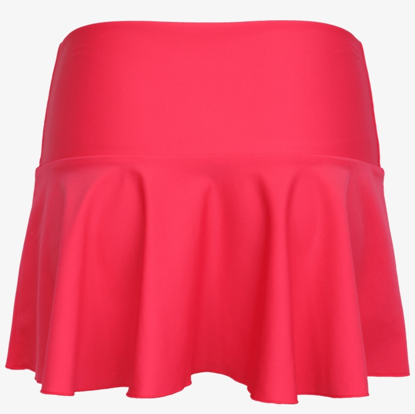 Ruffle Skirt Pink Coral - Tennis Skirt, transparent png download
