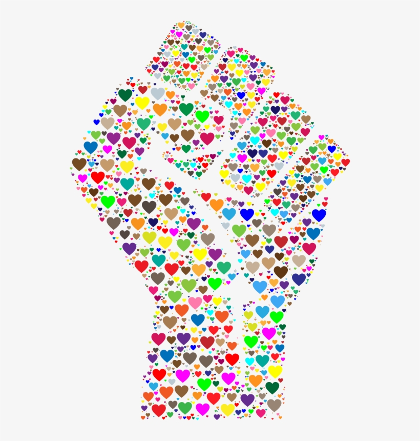 Colorful Fist Of Love 2 - Colorful Fist, transparent png download