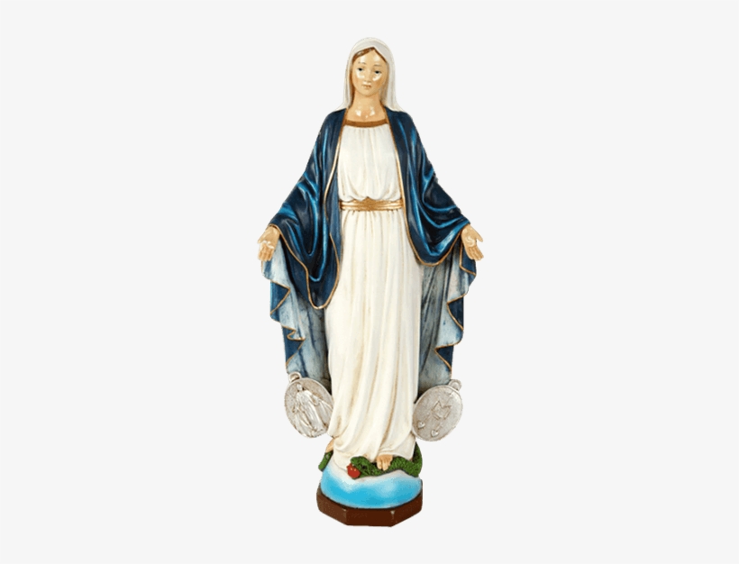 Our Lady Of Miraculous Medal Statue - Our Lady Of The Miraculous Medal Statue, transparent png download