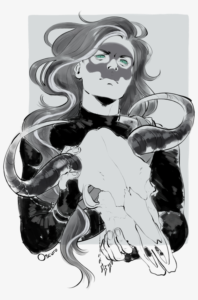 Demon Skull - Illustration, transparent png download