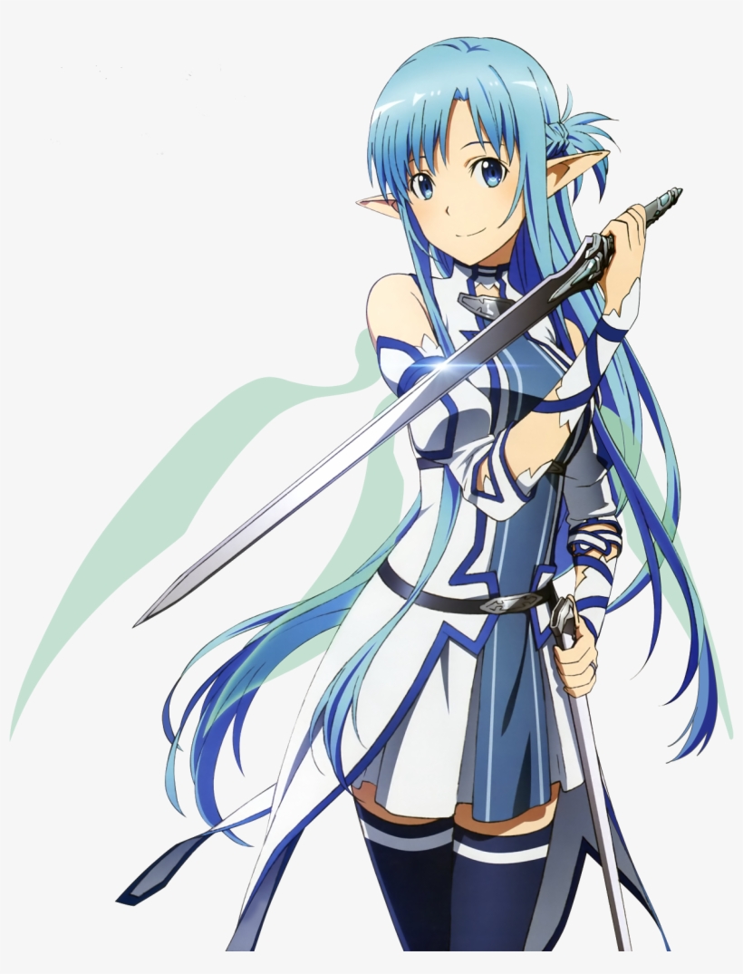 Sword Art Online Asuna Yuuki Kakoiii Battle Alo Render, transparent png download