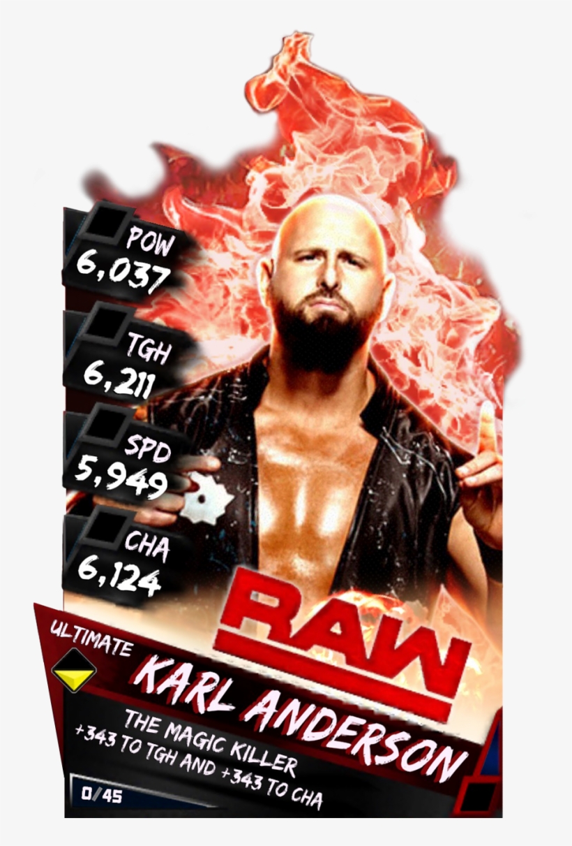 Karlanderson S3 15 Summerslam17 Supercard Karlanderson - Wwe Supercard Ultimate Cards, transparent png download