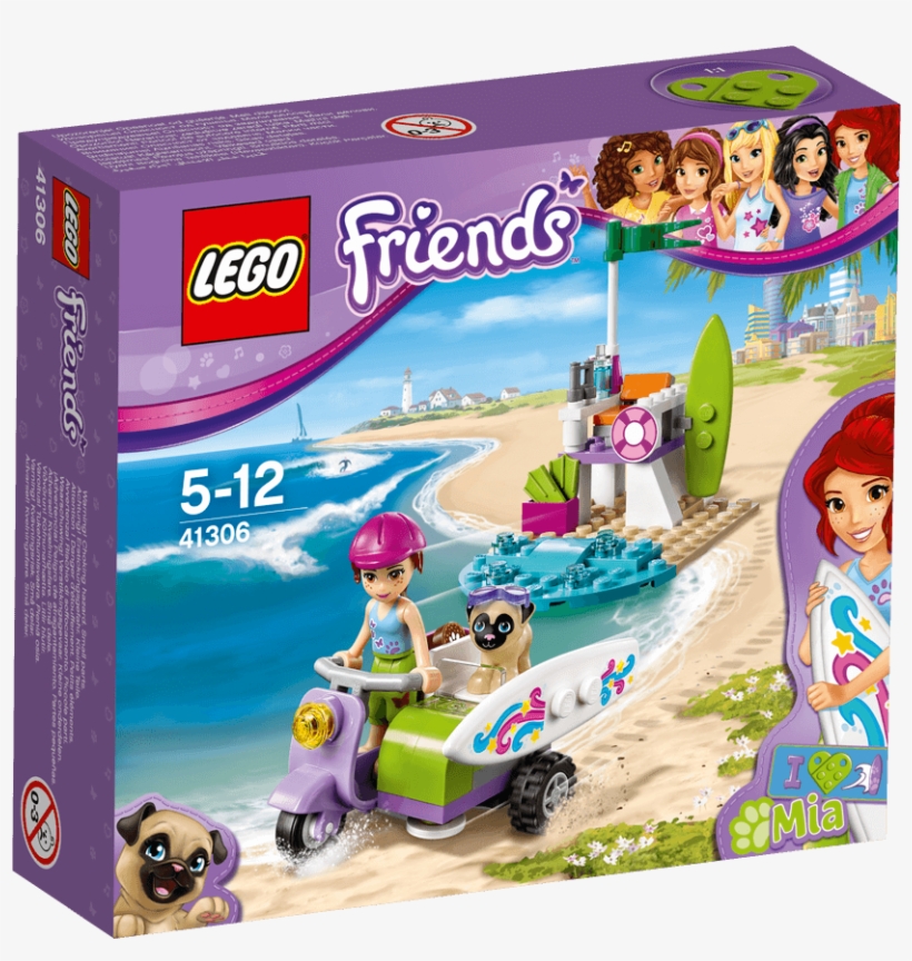 Lego Mias Beach Scooter - Lego 41306 - Friends Mia's Beach Scooter, transparent png download
