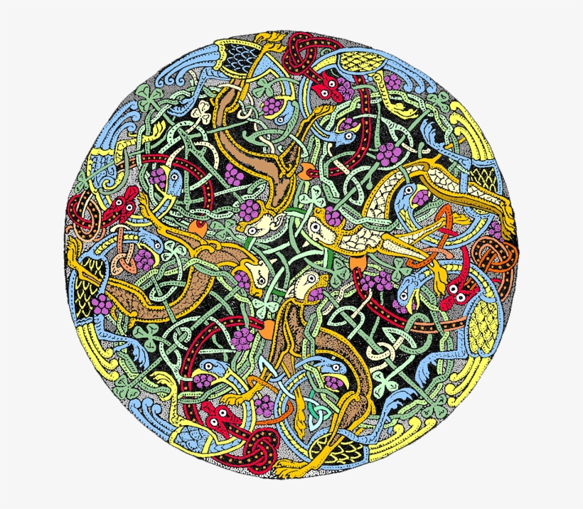 Book Of Kells, Plate Xiv By George Bain Celtic Knot - Book Of Kells, transparent png download