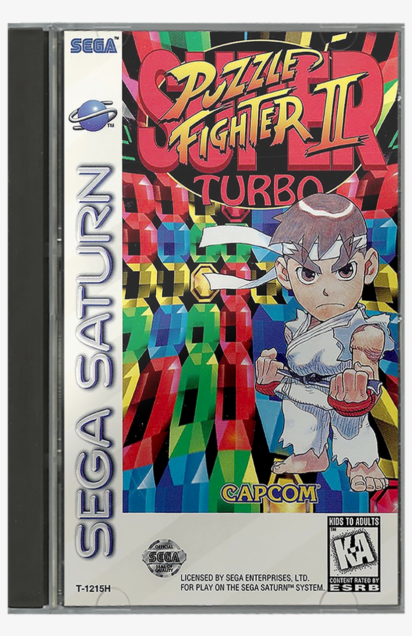 Greatgamecovers On Twitter - Sega Saturn Puzzle Fighter, transparent png download