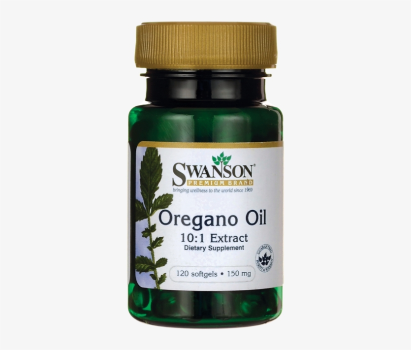 Swanson Oregano Oil - Swanson Oregano Oil 10:1 Extract 150 Mg 120 Sgels, transparent png download