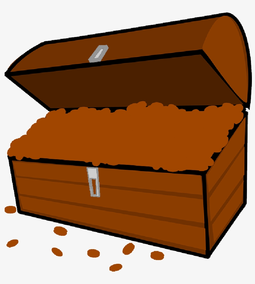 Pirate Treasure Chest Clipart At Getdrawings - Buried Treasure, transparent png download