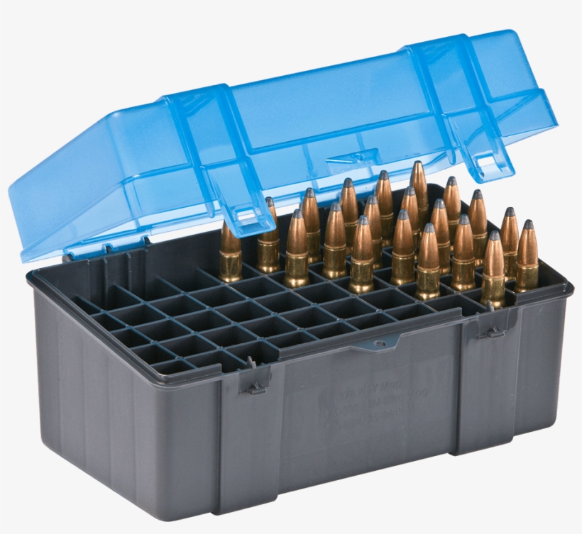 Plano Large Rifle Ammo Box 50 Round - Plano Rifle Cartridge Case, Small, 50 Rounds, transparent png download