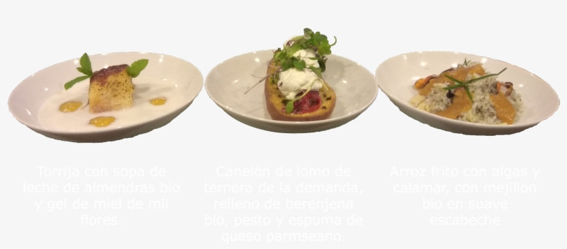 Platos Arrabal Texto - Side Dish, transparent png download