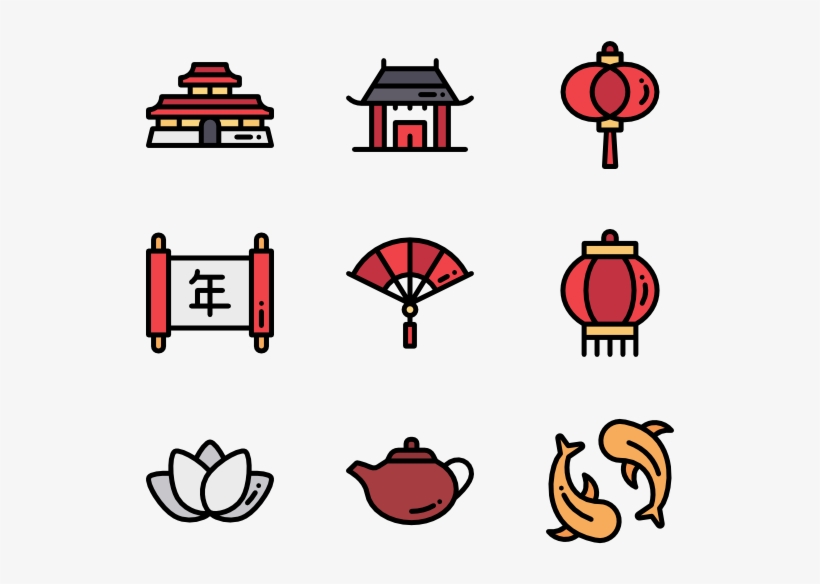 China - Chinese Temple Icon, transparent png download