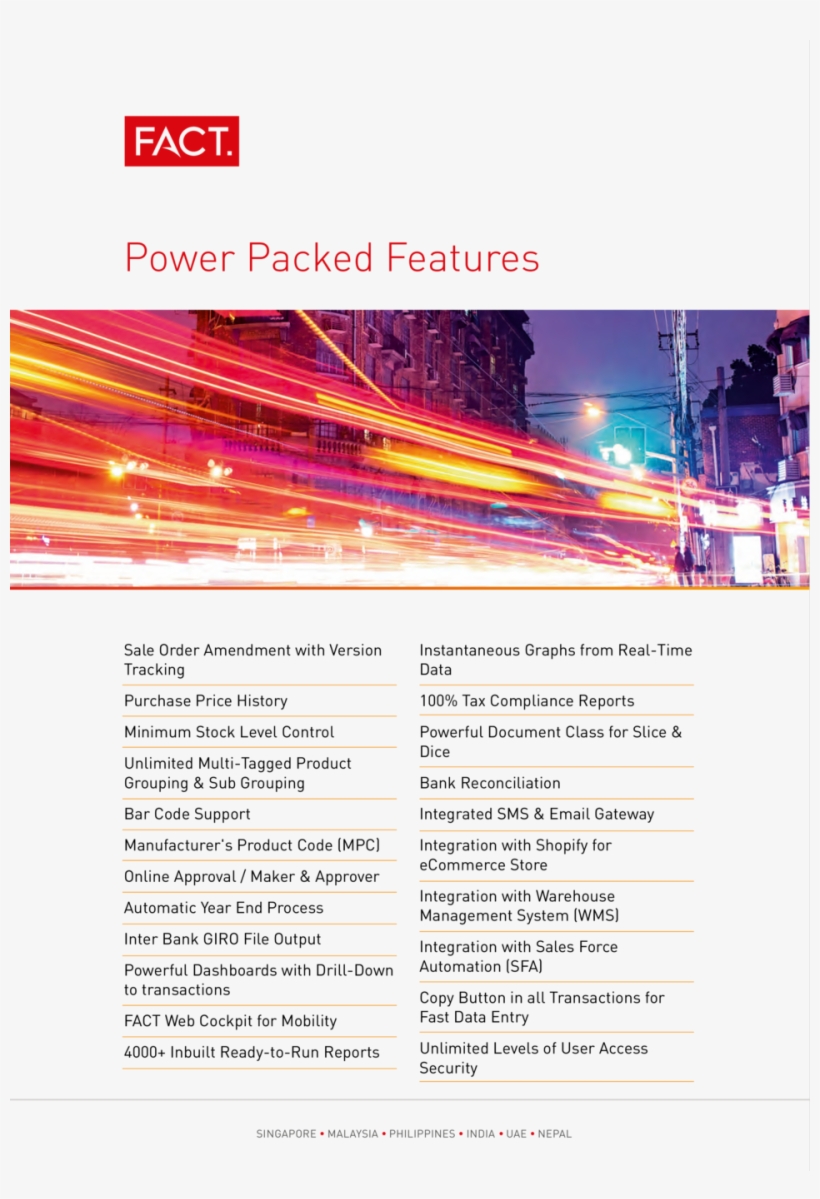 Our Presence Singapore Fact Software International - Sales Order, transparent png download