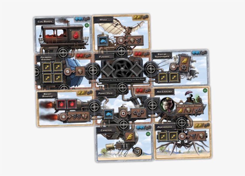 Obtain Resources Indicated In Upper Right Corner Of - Roxley Game Laboratory Steampunk Rally, transparent png download