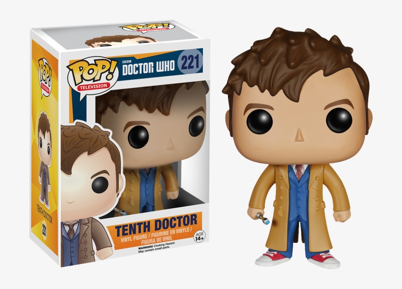 Tenth Doctor Pop Vinyl-fun4627 - 10th Doctor Pop Figure, transparent png download