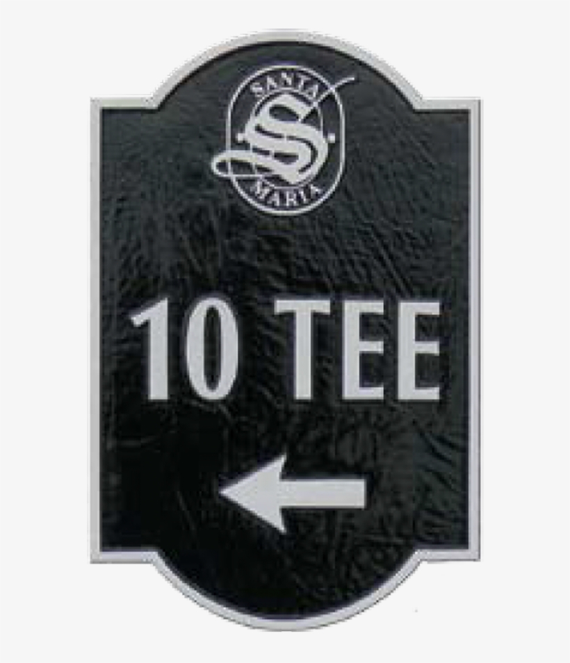 Golf Course Direction Sign Picture - Emblem, transparent png download