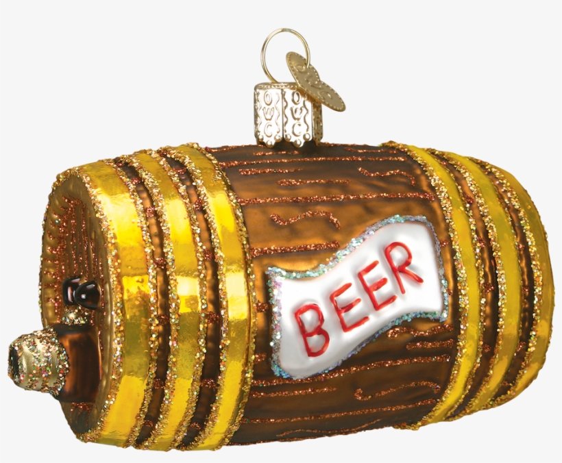 Click - Old World Christmas Beer Keg Christmas Ornament, transparent png download